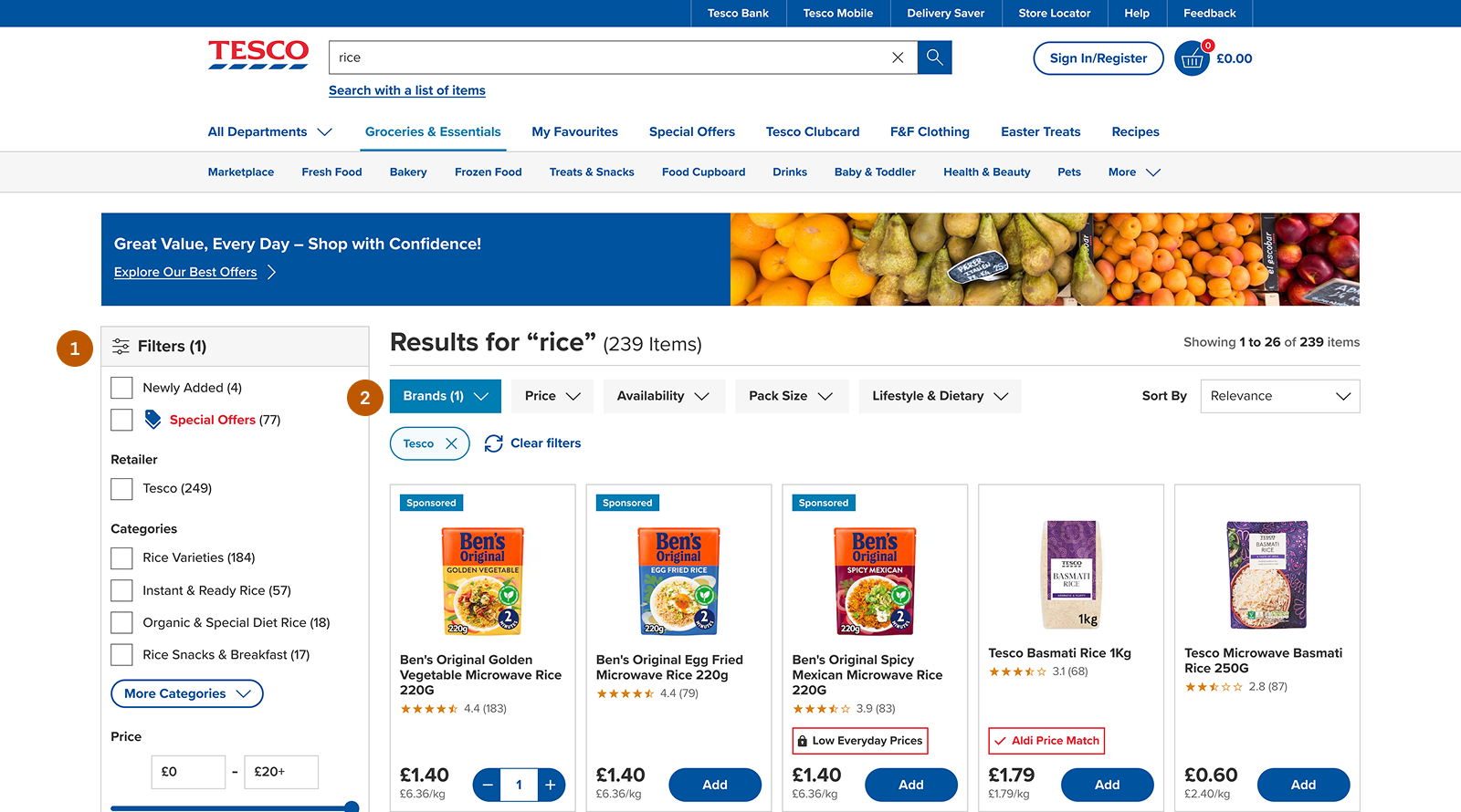 Filters after redesign